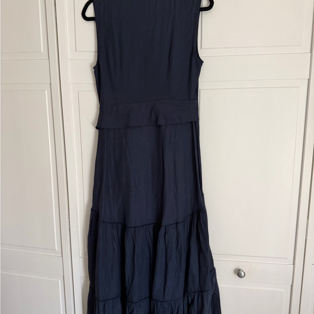 Kobi Halperin Navy Sleeveless V-Neck Tiered Maxi Dress - Picture 2 of 3